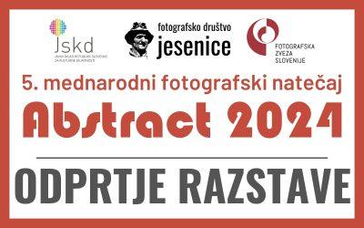 RAZSTAVA: Vabilo na odprtje razstave ABSTRACT 2024