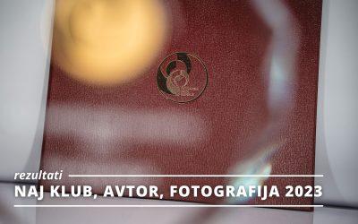 REZULTATI: NAJ društvo, avtor in fotografija za leto 2023